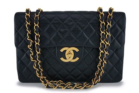 chanel vintage maxi size|chanel reissue bag.